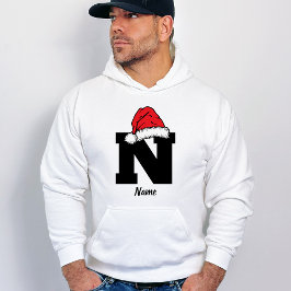 Monogrammed Familie Kerstmis Personaliseren met na Hoodie