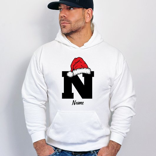 Monogrammed Familie Kerstmis Personaliseren met na Hoodie