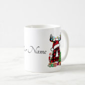 Monogrammed Familie Kerstmis Personaliseren met na Koffiemok (Voorkant rechts)