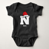 Monogrammed Familie Kerstmis Personaliseren met na Romper (Voorkant)