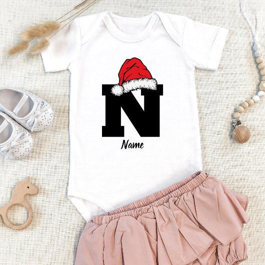 Monogrammed Familie Kerstmis Personaliseren met na Romper