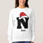 Monogrammed Familie Kerstmis Personaliseren met na Trui (Voorkant)