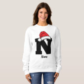 Monogrammed Familie Kerstmis Personaliseren met na Trui (Voorkant volledig)