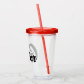 Monogrammed familienaam acryl drinkbeker (Links)