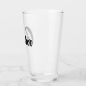 Monogrammed familienaam Beer Glass Cup Glas (Links)