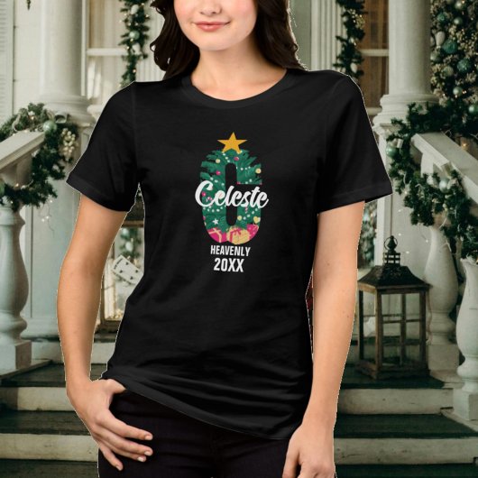 Monogrammed Family Christmas C Naam Betekenis Tri-Blend Shirt