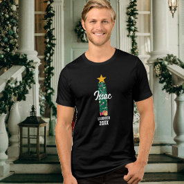Monogrammed Family Christmas Issac Betekenis Tri-Blend Shirt