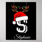 Monogrammed Family Christmas Matching Outfits _1 Poster (Voorkant)