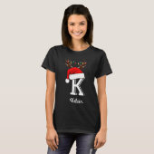 Monogrammed Family Christmas Matching Outfits _2 T-shirt (Voorkant volledig)
