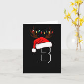 Monogrammed Family Christmas Matching Outfits  Kaart (Gele Bloem)