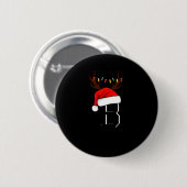 Monogrammed Family Christmas Matching Outfits  Ronde Button 5,7 Cm (Voorkant /achterkant)