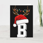 Monogrammed Family Christmas Matching Outfits T Sh Kaart (Voorkant)