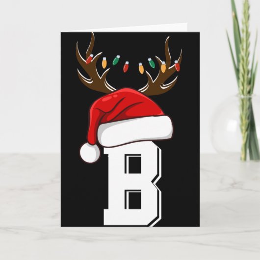 Monogrammed Family Christmas Matching Outfits T Sh Kaart (Voorkant)