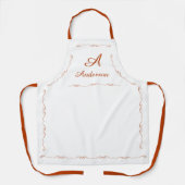 Monogrammed Family Name Schort (Voorkant)