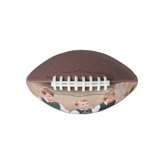 Monogrammed Fathers Day Family Photo Coach Team American Football (Voorkant)