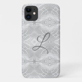 Monogrammed Faux Satin Case-Mate iPhone Case