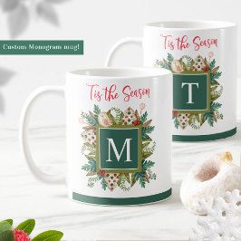 Monogrammed, Festive Greenery en Holiday Cookies Koffiemok