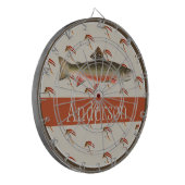 Monogrammed Fishermen Fly Fishing Brook Trout Dartbord (Voorkant Links)