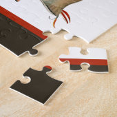 Monogrammed Fishermen Fly Fishing Brook Trout Legpuzzel (Zijkant)