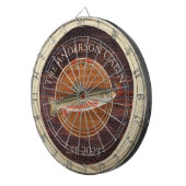 Monogrammed Fishermen Fly Fishing Trout Dart Boa Dartbord (Voorkant Rechts)