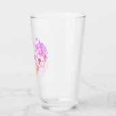 Monogrammed Floral Glass Tumbler (Links)