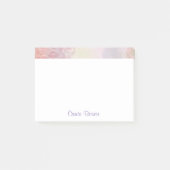 Monogrammed Floral Post-it Notes (Voorkant)