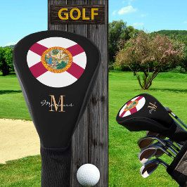 Monogrammed & Florida Flag Golf Clubs Hoesje Golfheadcover