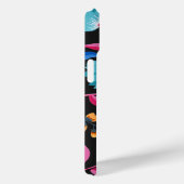 Monogrammed Folk Art Floral Pattern Case-Mate iPhone Case (Achterkant / Rechts)