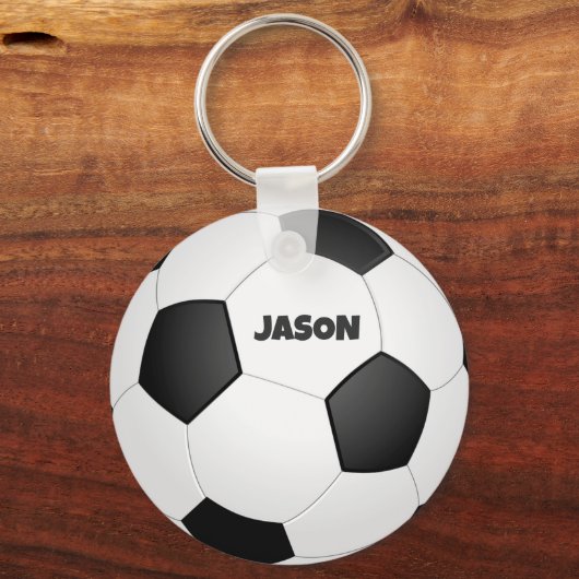 Monogrammed Football Sleutelhanger (Achterkant)