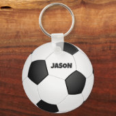 Monogrammed Football Sleutelhanger (Voorkant)