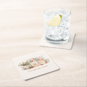 Monogrammed Forest Floral Botanical Family Name Kartonnen Onderzetters (Insitu)