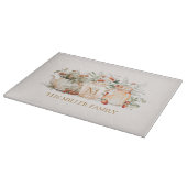 Monogrammed Forest Floral Botanical Family Name Snijplank (Hoek)