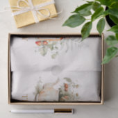 Monogrammed Forest Floral Botanical Family Name Tissuepapier (Geschenk)