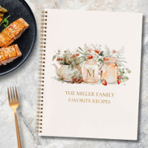 Monogrammed Forest Floral Botanical Family Recept