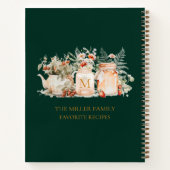 Monogrammed Forest Floral Botanical Family Recept Notitieboek (Achterkant)