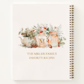 Monogrammed Forest Floral Botanical Family Recept Notitieboek (Achterkant)