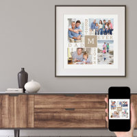 Monogrammed Foto Collage Beste vader ooit