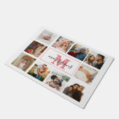 Monogrammed Foto Collage Persoonlijke Doormat Deurmat (Schuin)