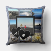 Monogrammed Foto Collage Sierkussen (Achterkant)