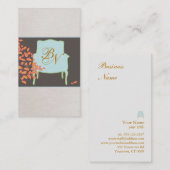 Monogrammed Frans voorzitterschap Visitekaartje (Voorkant / Achterkant)