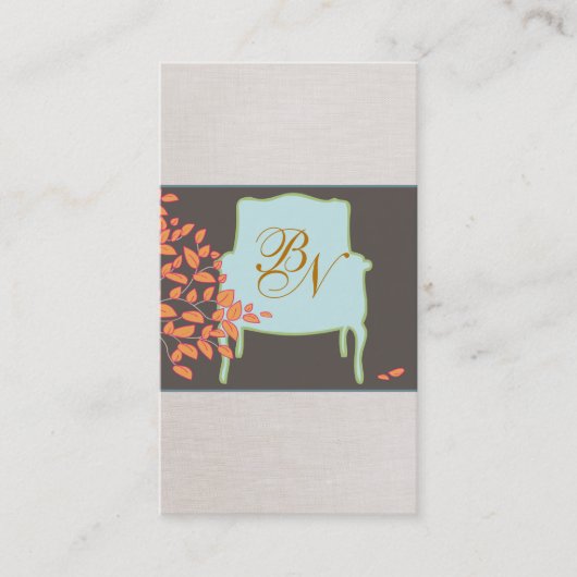 Monogrammed Frans voorzitterschap Visitekaartje (Voorkant)