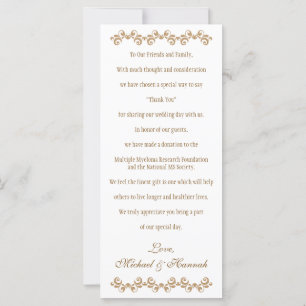 Monogrammed Fuchsia Gold Moroccan Wedding Charity