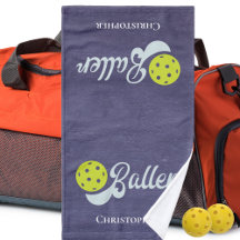 Monogrammed Funny Pickleball Player Sports