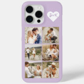 Monogrammed Galerij met 8 Persoonlijke Foto's Hoes (Achterkant)