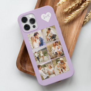 Monogrammed Galerij met 8 Persoonlijke Foto's Hoes iPhone 15 Pro Max Case
