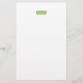Monogrammed Gemstone Stationery Briefpapier (Voorkant)