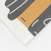 Monogrammed gepersonaliseerde fleece deken koffie (Hoek)