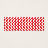 Monogrammed Gift Label met Chevron Mini Visitekaartjes (Achterkant)