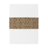 Monogrammed Giraffe Pattern Invitation Belly Band Uitnodigingen Wikkel (Achterkant Voorbeeld)