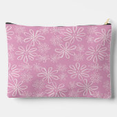 Monogrammed Girly Pink Blush Bloempatroon Etui (Achterkant)